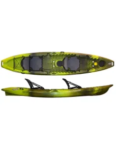 PAck Kayak tandem con remos y chalecos