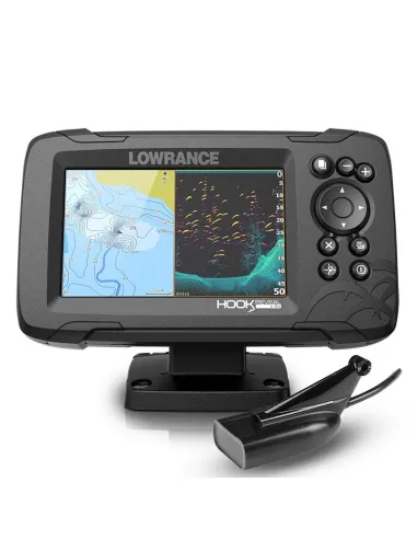 Sonda Plotter Lowrance Hook Reveal 5 con Transductor HDI 83/200 CHIRP/Downscan