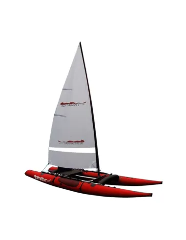Kayacat Cougar inflatable catamaran with sail