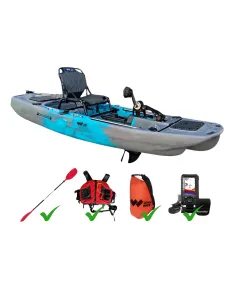 Pack Kayak de pesca Desmontable Long Wave CORTES V1 (con...