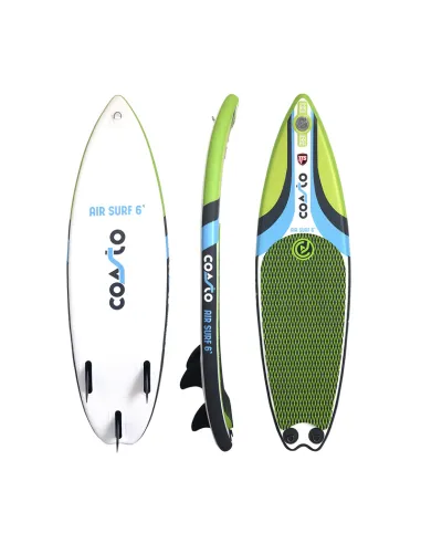 Coasto Airsurf 6 'inflatable SUP board with removable fins